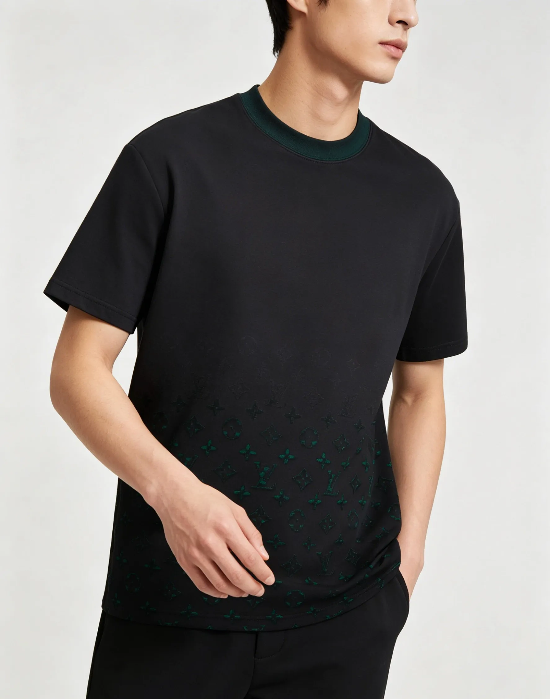 Louis Vuitton/Louis Vuitton 26ss hem presbyopia burnt short sleeves
